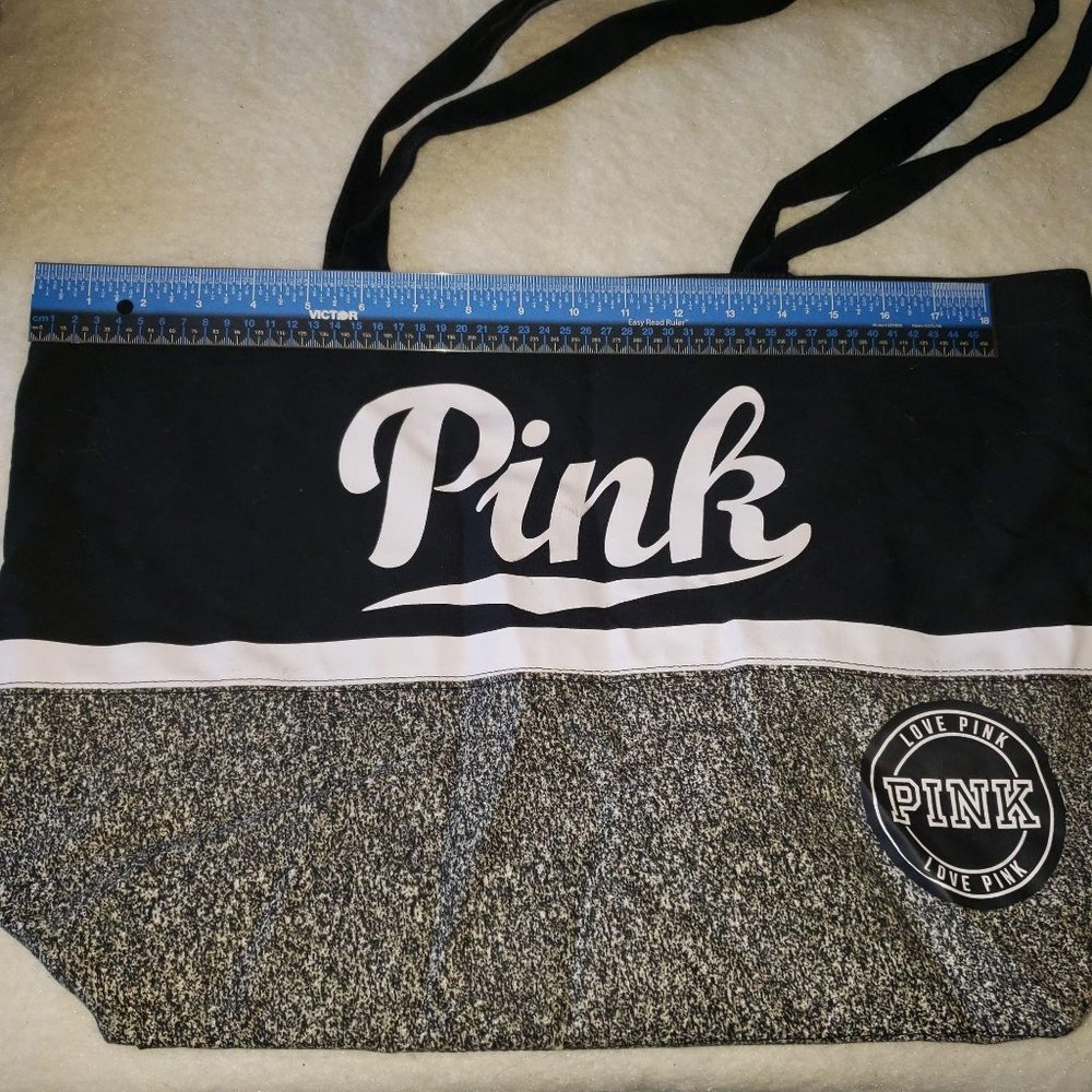 PINK Victoria's Secret Black Tote Travel Bag